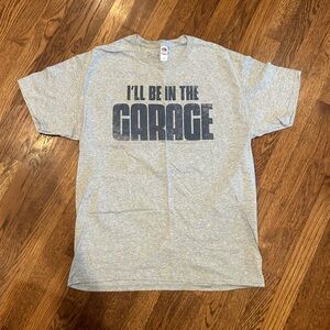 Men’s Large Graphic T ‘I’ll Be In The Garage’